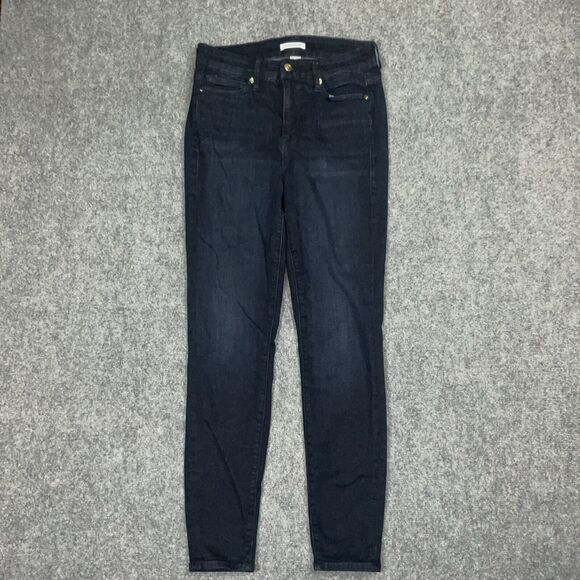 Good American Jeans Womens Size 29 Blue Good Legs Skinny Dark Wash - Picture 1 of 13